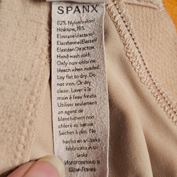 Spanx Bra, No Wires, No Padding, Tan, Size 40DDD - Picture 10 of 11